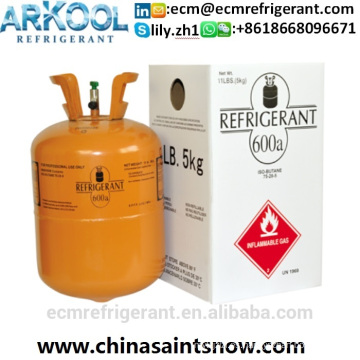 Aire acondicionado refrigerante gas r600a 5kg 30lbs